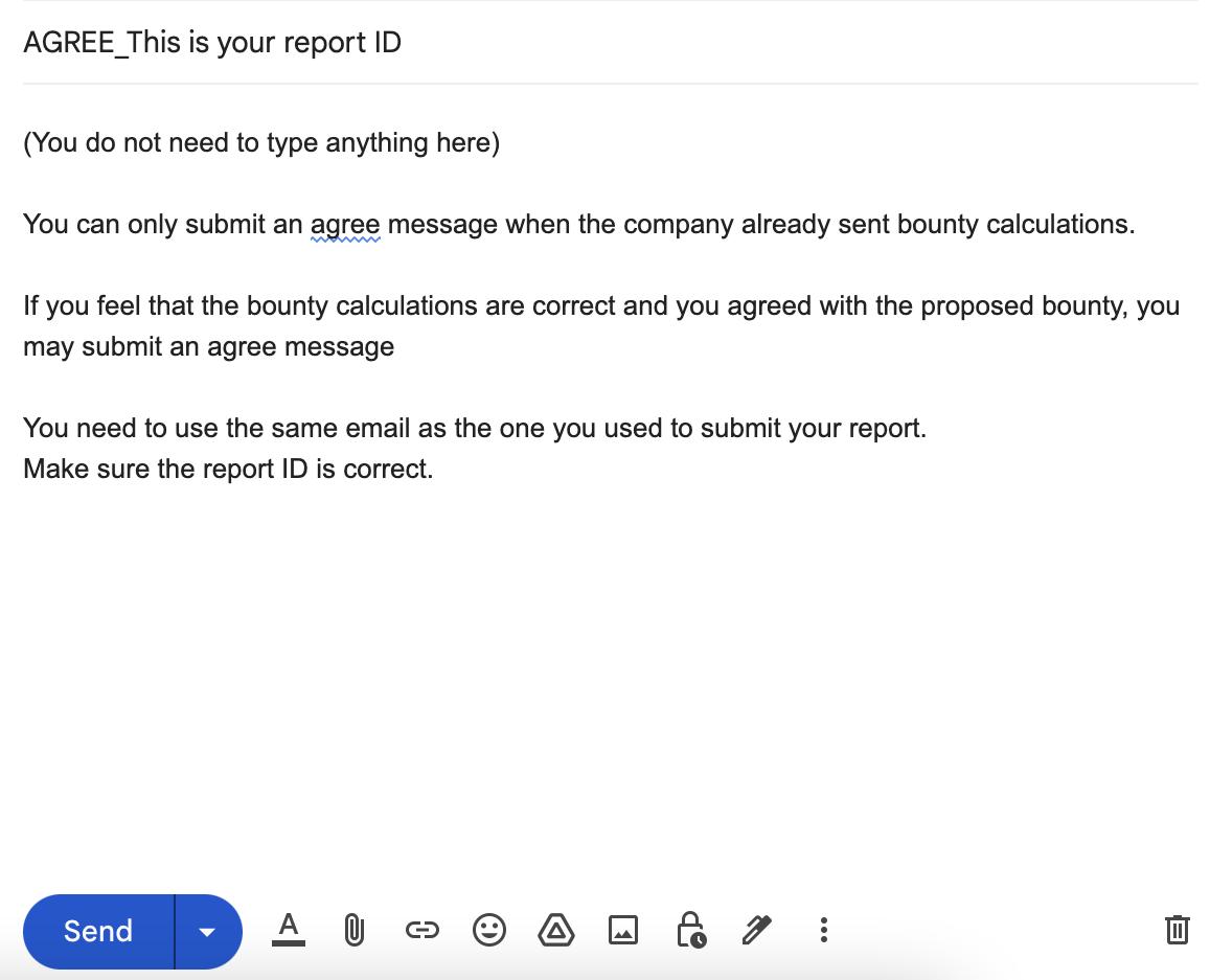 Sample agreement email